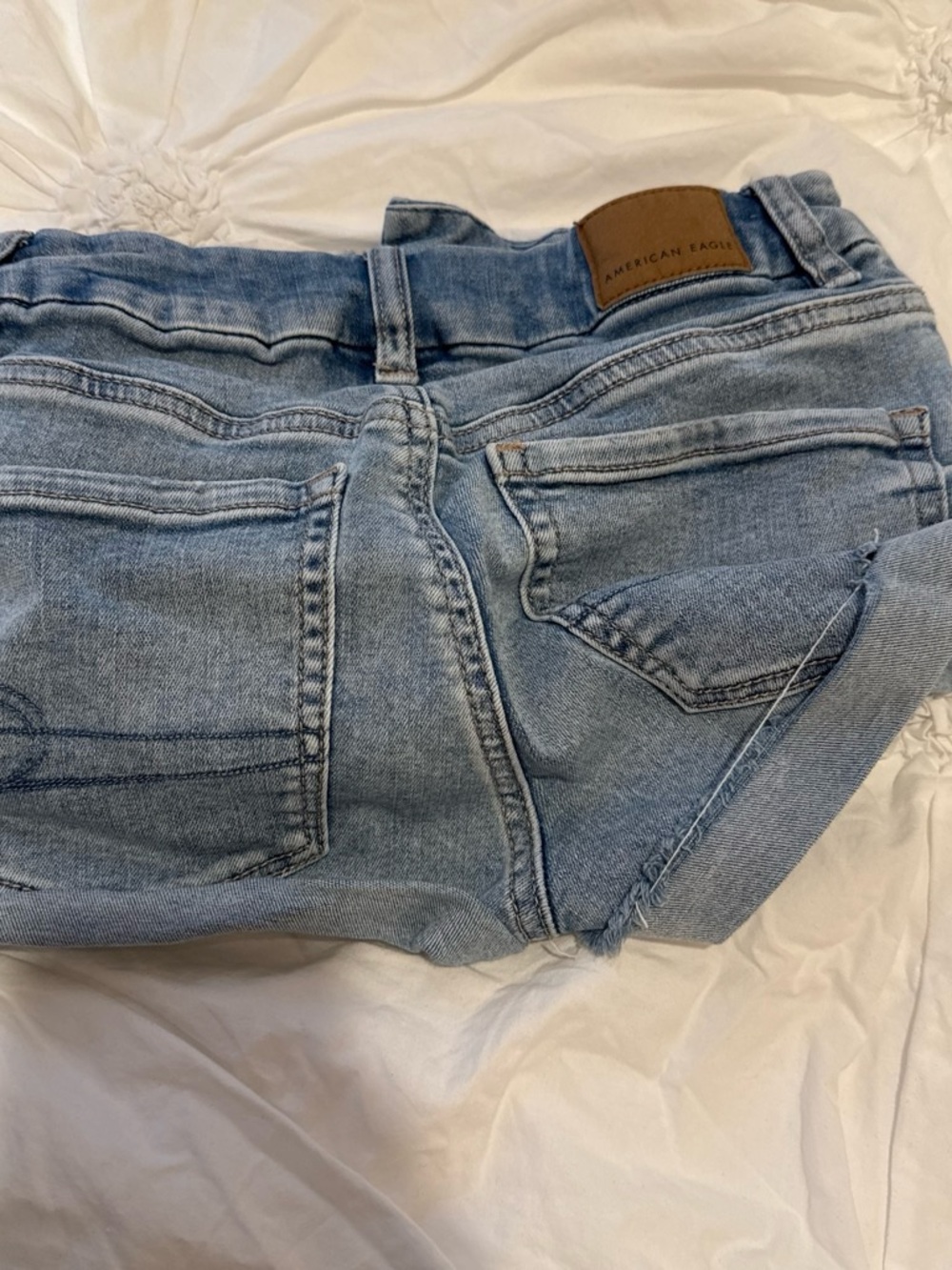 American Eagle Outfitters Light Blue Boyfriend Denim Shorts